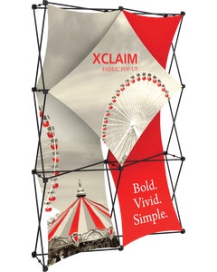 Xclaim 5ft Full Height Fabric Popup Display Kit 01